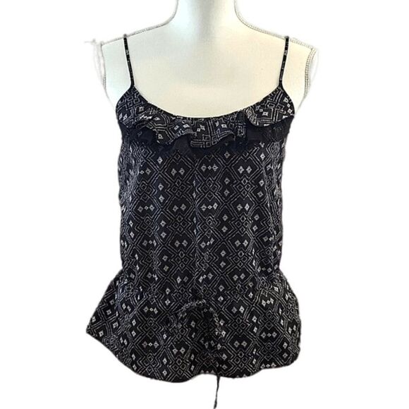 XXI Boutique, Peplum Spaghetti Strap Tank w/ Tie Waist- Size Medium - Picture 1 of 8